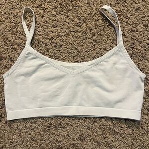 Girls white training bra